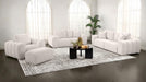 Burnett 4-piece Chenille Upholstered Sofa Set Ivory