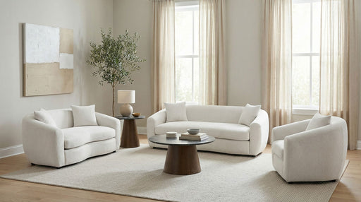 Isabella Fabric Upholstered Accent Chair Sand - Beige