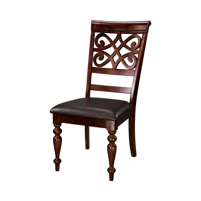 Callie Brown Slat Back Side Chair Magnolia Home Creswell Side Chair — A&M Discount Furniture