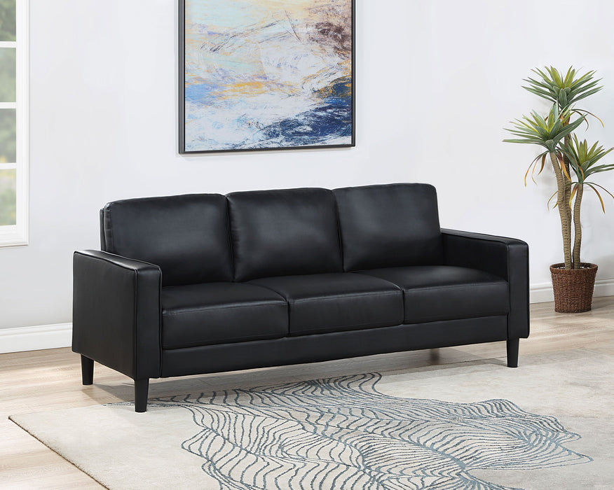 Ruth Upholstered Track Arm Sofa Grey