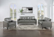 Ruth 3-piece Upholstered Track Arm Sofa Set Grey