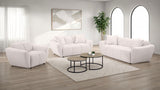 Sillón decorativo Destino tapizado en chenilla con brazos extendidos, color greige