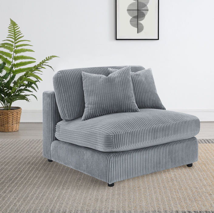 Sillón tapizado sin brazos Blaine Arena
