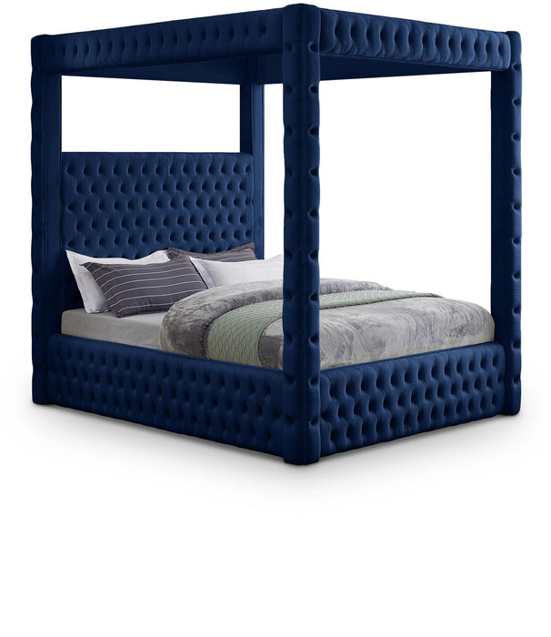 Royal Velvet Upholstered Bed