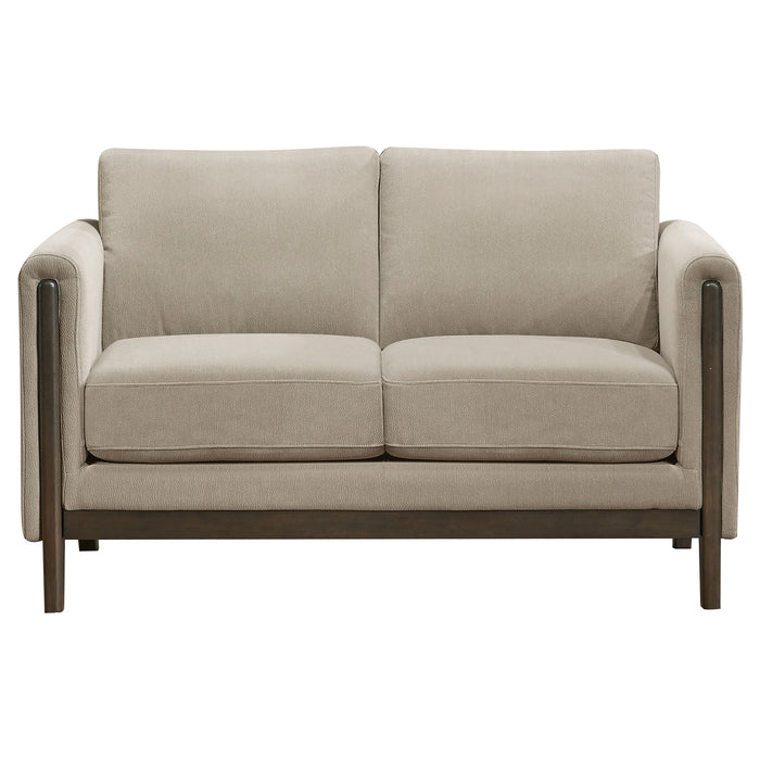 Islington 3-piece Upholstered Panel Arm Sofa Set Taupe