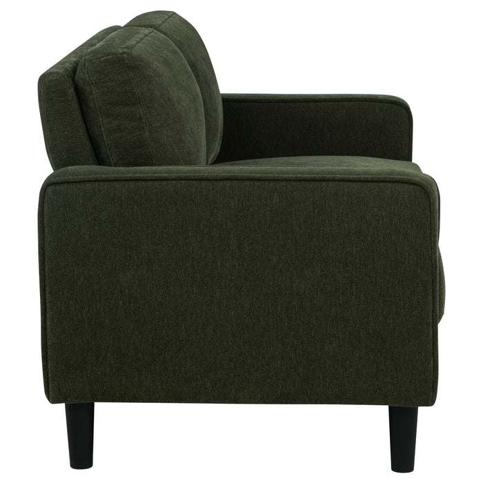 Ruth 3-piece Fabric Upholstered Track Arm Sofa Matcha Green