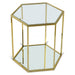 Sei Glass And Steel End / Side Table