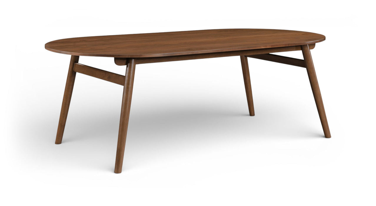 Leesa 86.75" Solid Wood And Walnut Veneer Dining Table