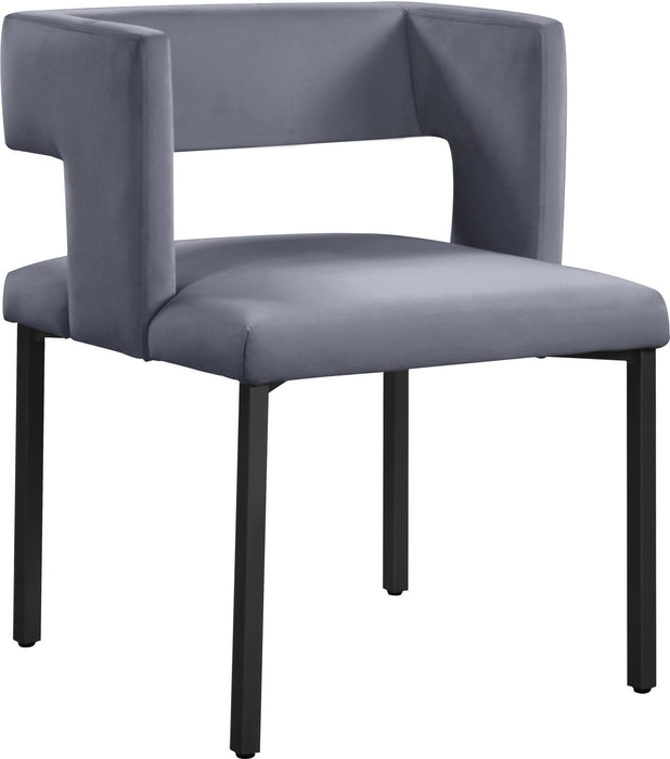 Caleb Velvet Upholstered Dining Chair