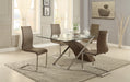 5261S Side Chair, PU & Walnut Paper Veneer