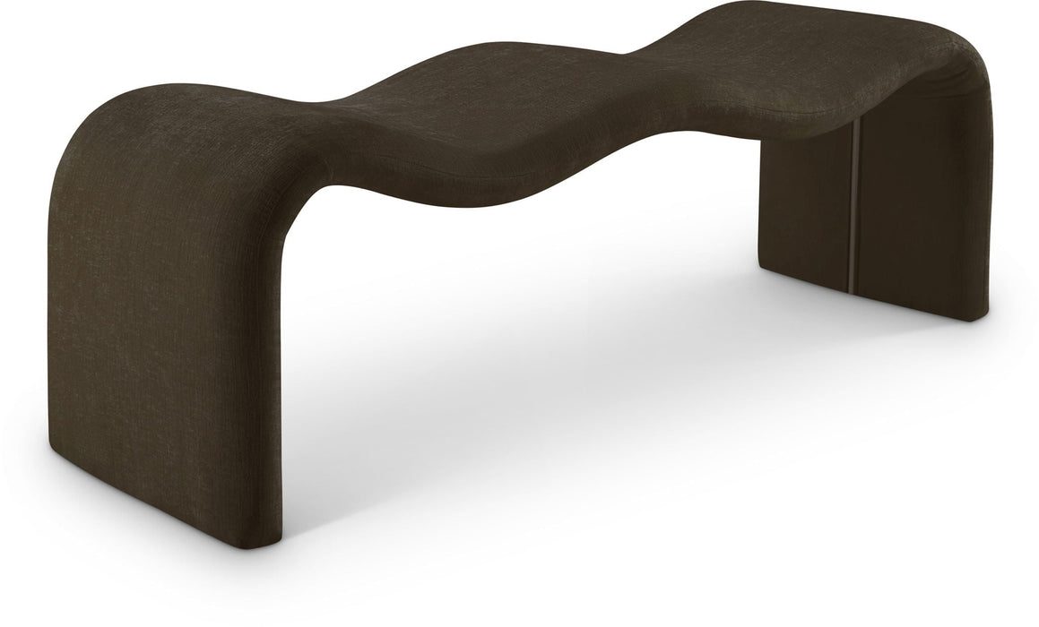 Willow Chenille Fabric Upholstered Bench