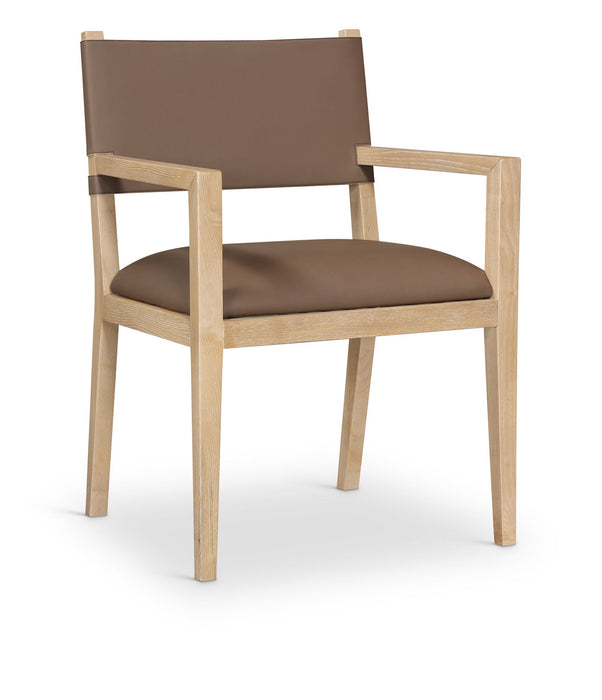 Avon Vegan Leather Dining Arm Chair