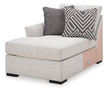 Koralynn 3-Piece Sectional with Chaise - Black/Gray