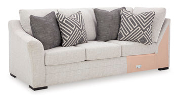 Koralynn 3-Piece Sectional with Chaise - Black/Gray