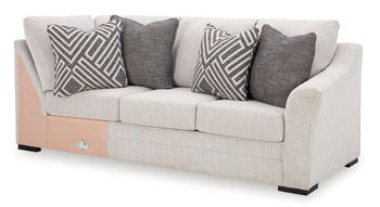 Koralynn 3-Piece Sectional with Chaise - Black/Gray