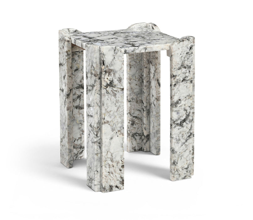 Ravello Genuine Marble End Table