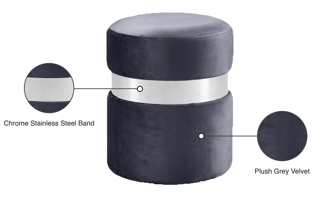 Hailey Velvet Upholstered Stool