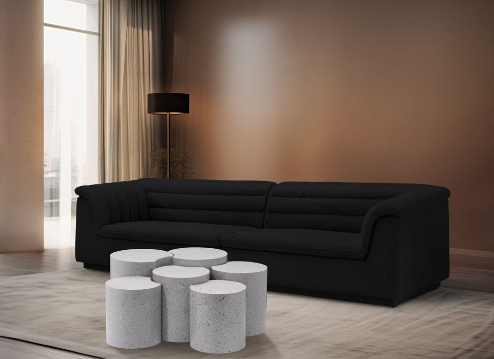Dimple Terrazzo Pattern Iron Nesting 6pc. Modular Coffee Table