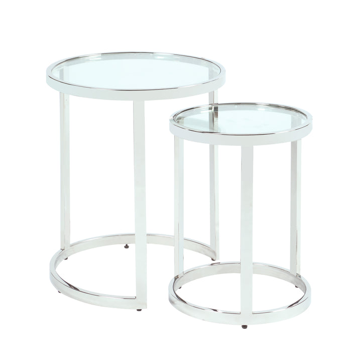 Contemporary 2-In-1 Nesting Lamp Table Set 5509-LT-NST