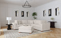 Lakeview 6-piece Upholstered Modular Sectional Sofa with 3 Corner Chairs Ivory