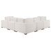 Lakeview 6-piece Upholstered Modular Sectional Sofa with 3 Corner Chairs Ivory