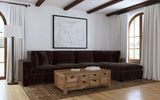 Seccional modular tapizado de 5 piezas Lakeview Chocolate