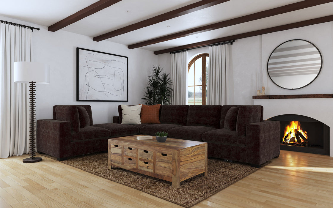 Silla sin brazos tapizada Lakeview, color marfil