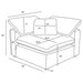 Raleigh 6-piece Boucle Upholstered Modular Sectional Ivory