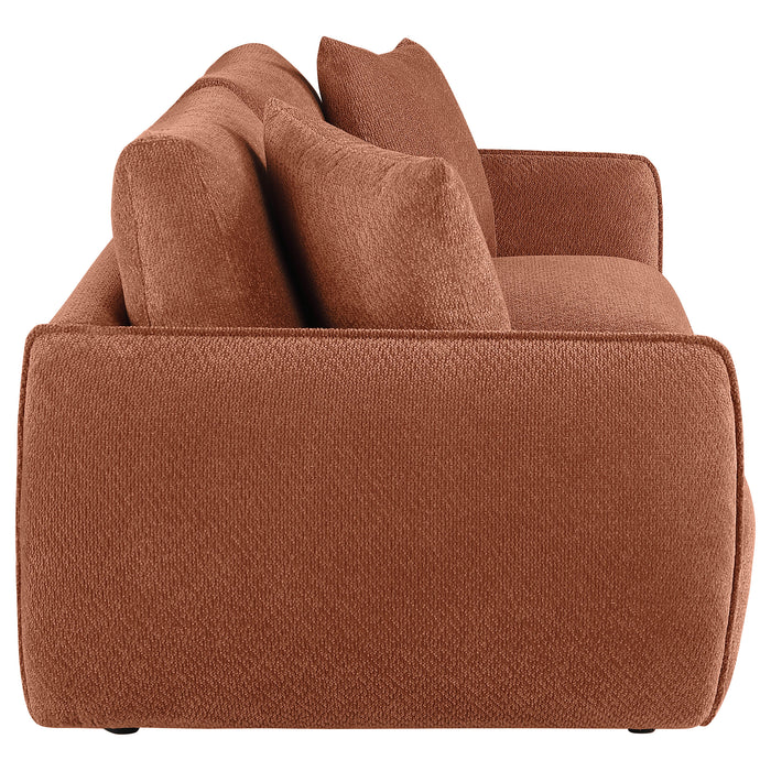 Elysia Fabric Upholstered Modular Lounge Loveseat Coral