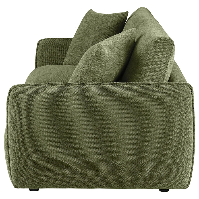 Elysia Fabric Upholstered Modular Lounge Loveseat Green