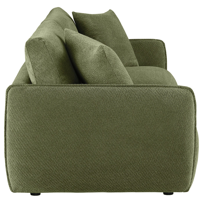 Elysia Fabric Upholstered Modular Lounge Loveseat Green