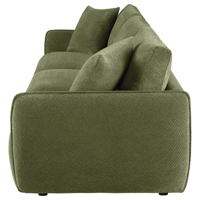 Elysia Fabric Upholstered Modular Lounge Sofa Green