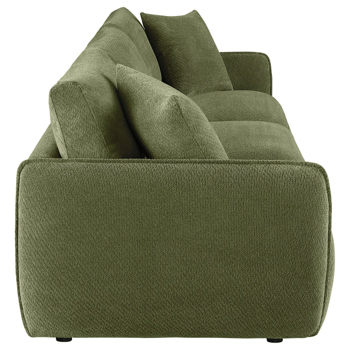 Elysia Fabric Upholstered Modular Lounge Sofa Green