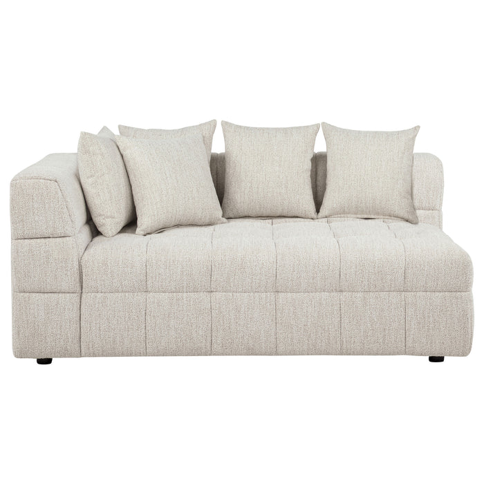 Loveseat tapizado con brazo izquierdo Amara