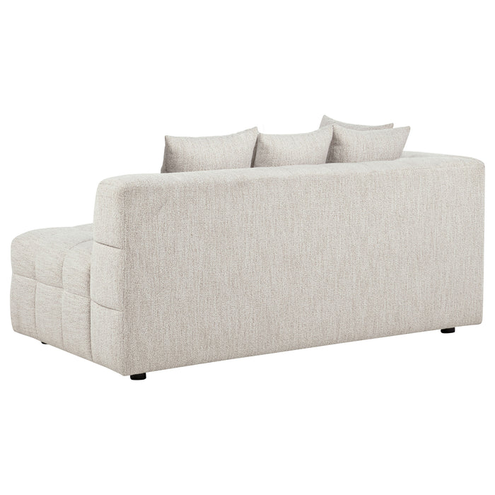 Loveseat tapizado con brazo izquierdo Amara