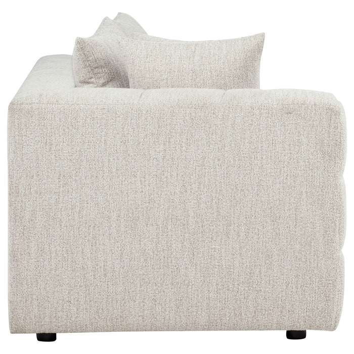 Loveseat tapizado con brazo izquierdo Amara