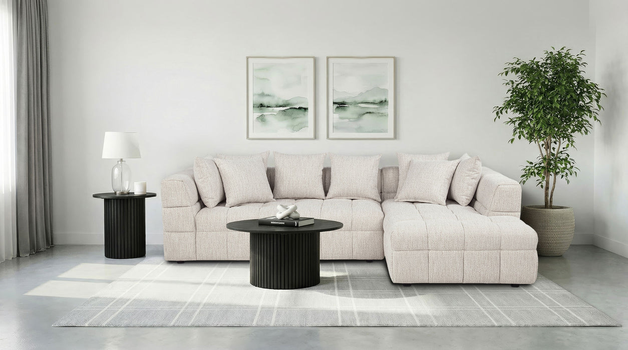 Loveseat tapizado con brazo izquierdo Amara
