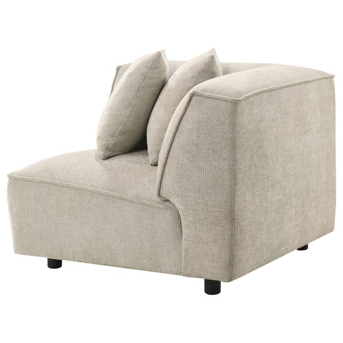 Silla esquinera modular Crane - beige