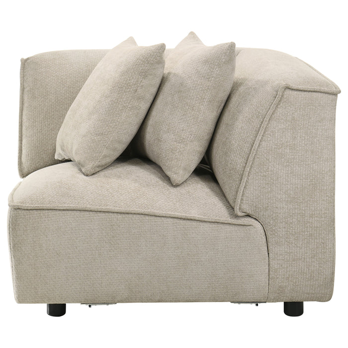 Silla esquinera modular Crane - beige