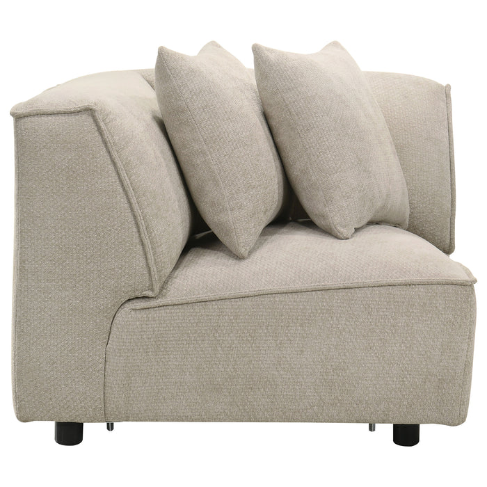 Silla esquinera modular Crane - beige