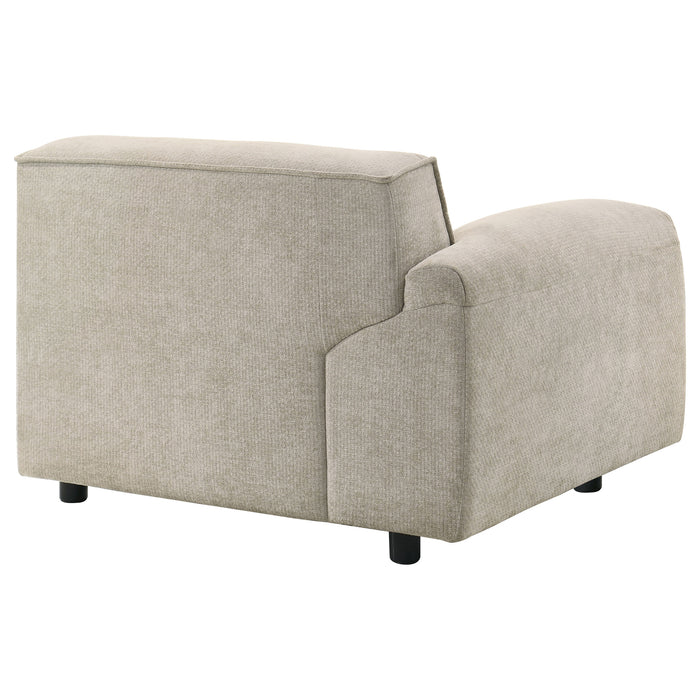 Silla modular con brazo izquierdo Crane - beige