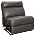Samperstone 3-Piece Power Reclining Sectional Sofa - Black/Gray