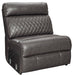 Samperstone 3-Piece Power Reclining Sectional Sofa - Black/Gray