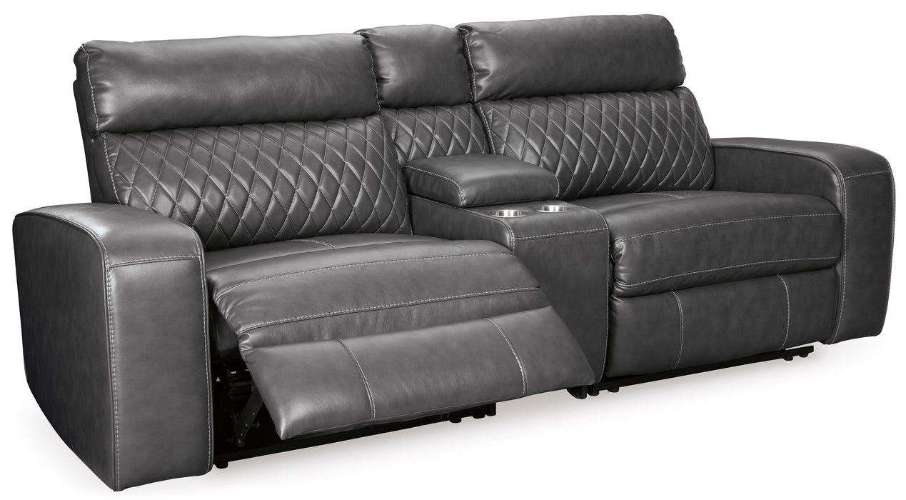Samperstone 3-Piece Power Reclining Sectional Loveseat