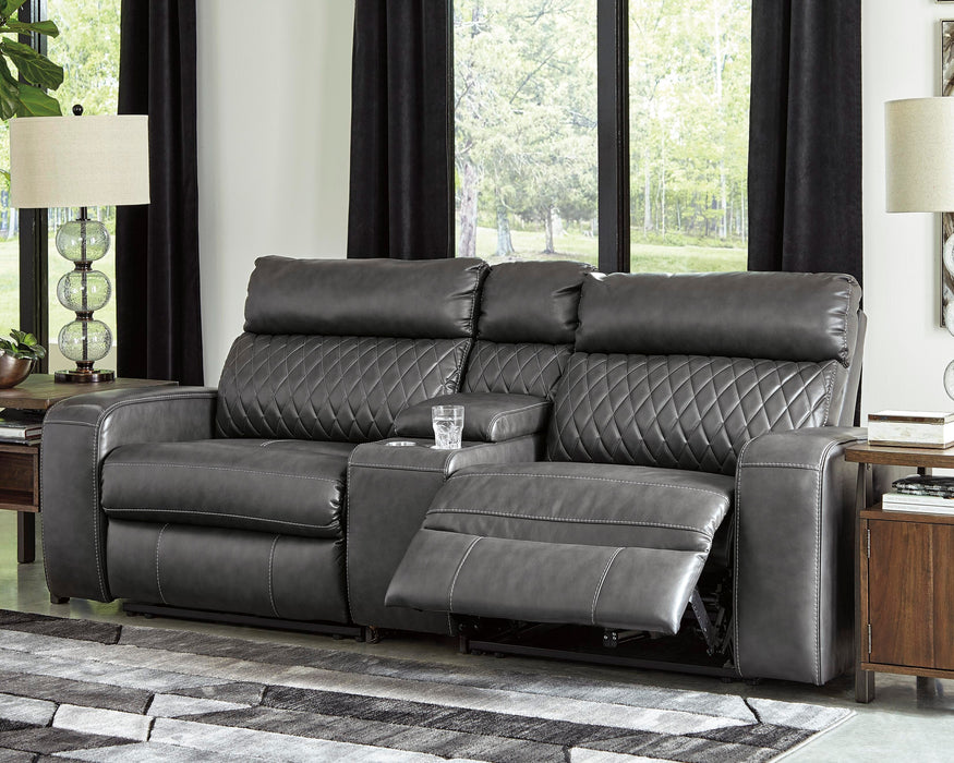 Samperstone 3-Piece Power Reclining Sectional Loveseat