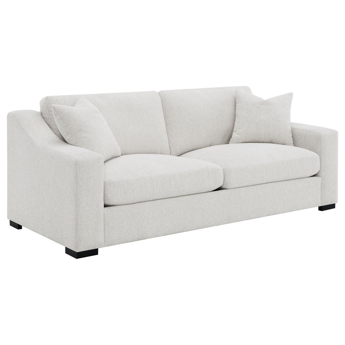 Ashlyn 3-piece Upholstered Sloped Arm Sofa Set Sand