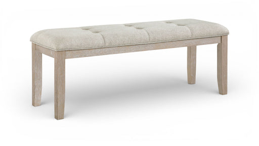 Ananda Fabric Upholstered Bench - Beige