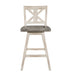 Amsonia Swivel Counter Height Chair, White