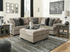 Bovarian 2-Piece Sectional with Ottoman