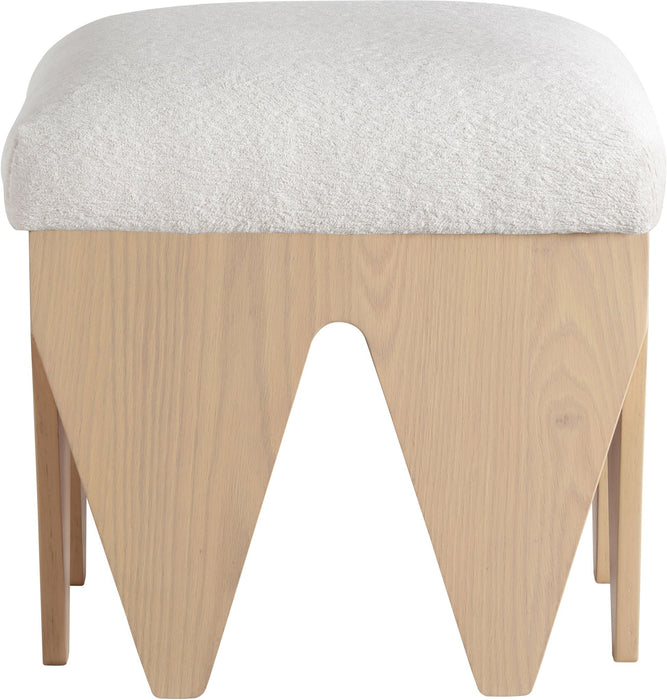 Altair Velour Fur Fabric Upholstered Bench